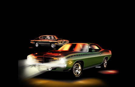 Plymouth Cuda Art