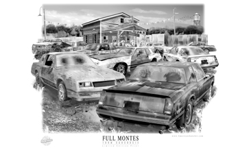 11x17 "Rusty Relics" Monte Carlo Print