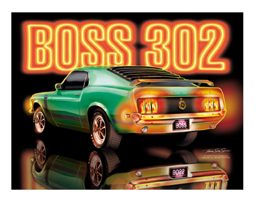 1970 Grabber Green Mustang Boss 302