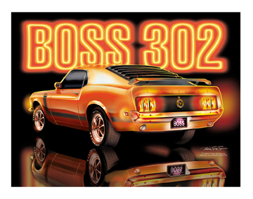 1970 Calypso Orange Boss 302