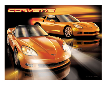 C6 - Orange Corvette