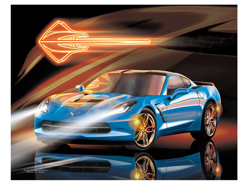 C7 - Laguna Blue Corvette