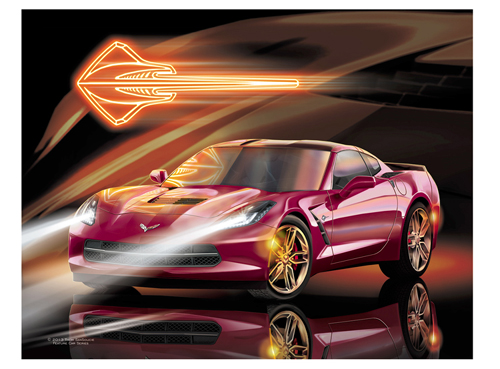 C7 - Crystal Red Corvette