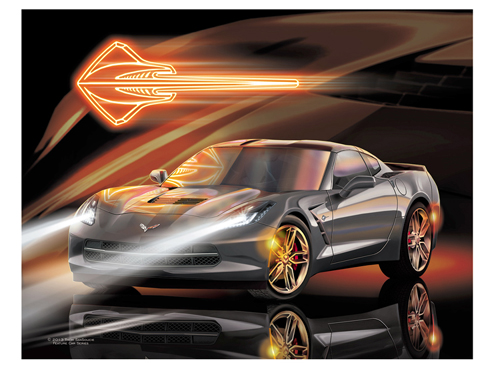 C7 - Cyber Gray Corvette