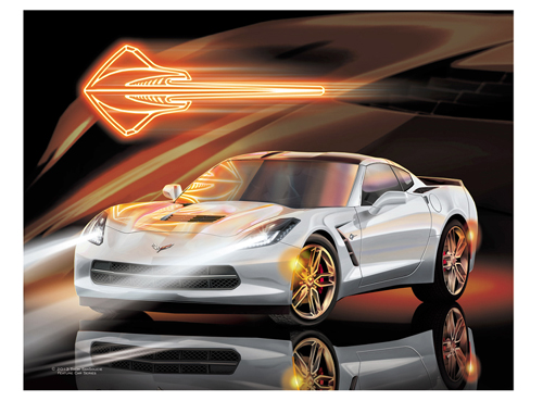 C7 - Silver Corvette