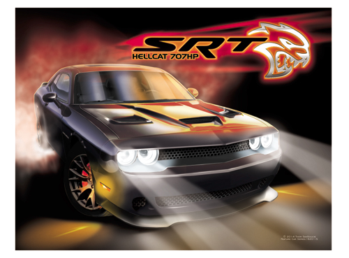 Black Hellcat Challenger SRT