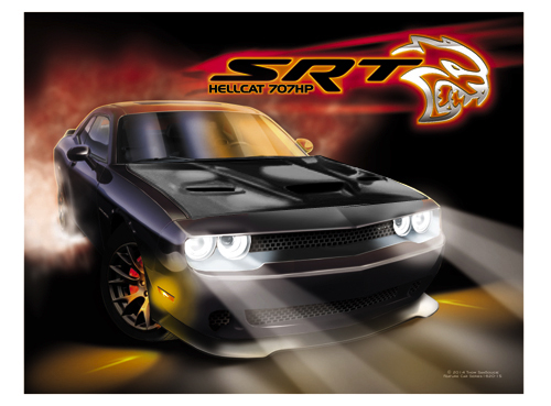 Black Hellcat Challenger SRT