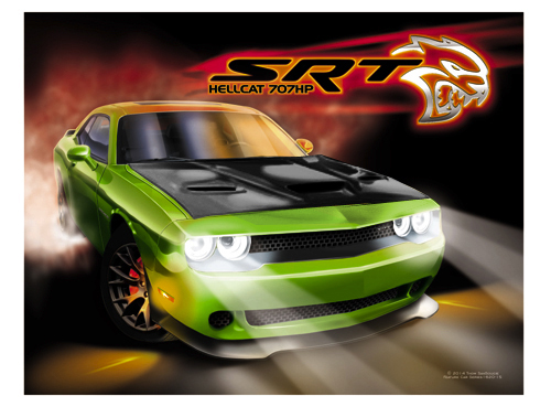 Sublime w/Blk Hood Hellcat SRT