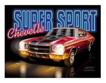 1970 Chevelle SS Cranberry Red with Black SS Stripe