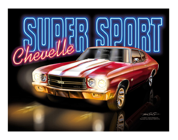 1970 Chevelle SS Cranberry Red with White SS Stripe