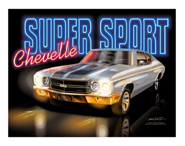 1970 Chevelle SS Cortez Silver with Black SS Stripe