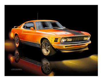 1970 Calypso Orange Mustang Mach 1