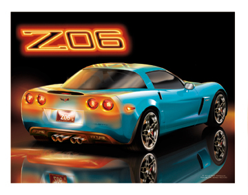 Jetstream Blue Z06 Corvette