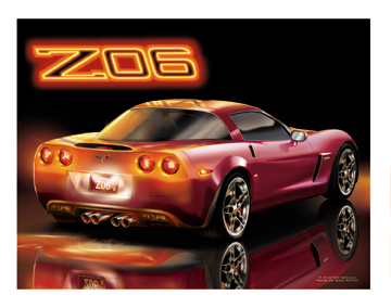 C6 - Crystal Red Z06 Corvette