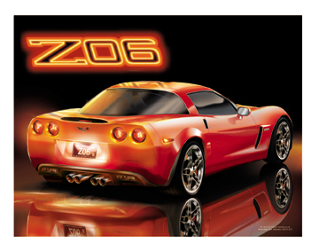 C6 -  Red Z06 Corvette
