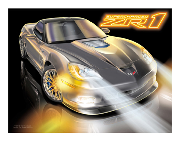 Cyber Gray ZR1 Corvette