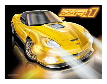 C6 - Yellow ZR1 Corvette