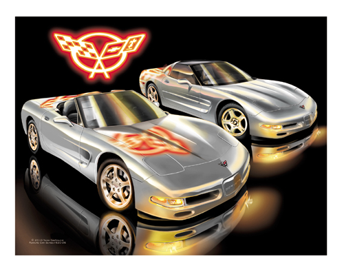 C5 - Silver Corvette